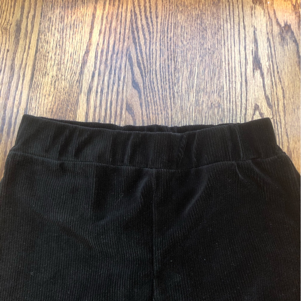 Splendid Black Cozy Corduroy Leggings Sz 12 - Picture 2 of 5
